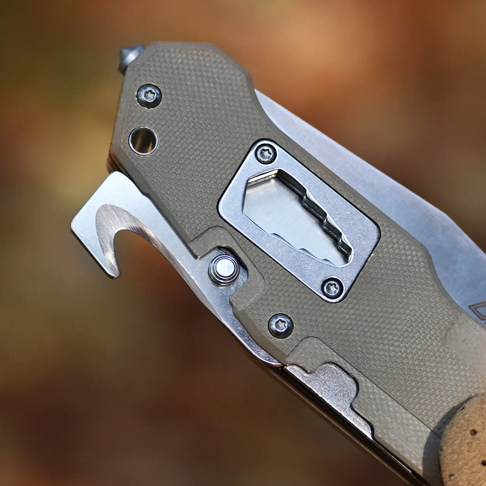 LAND 9046 12cr27mov Stainless Steel Folding Multi-Functional Knife Survival Rescue Camping Outdoor Hunting EDC Saw Tool Knives