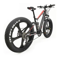 Eu warehouse ebike 1000W 750W 500W 48v 14ah 26inch SHIMANO 9speed full suspension fat bike electric mountain bike
