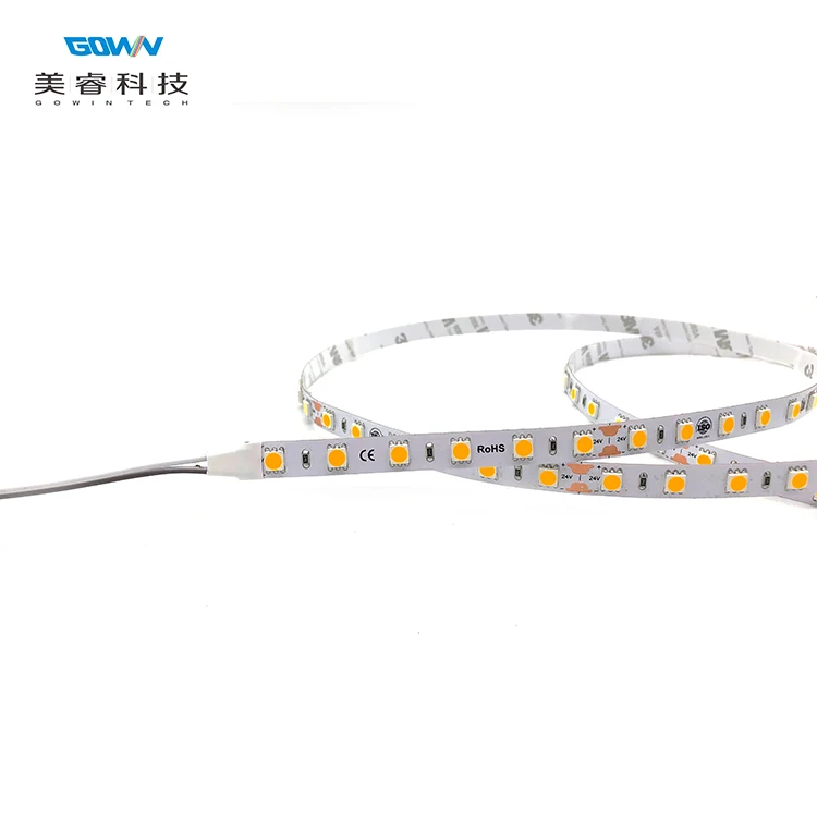 China Manufacturer High Efficiency Waterproof Flexible 12V 24V Dc SMD5050 Bright Led Tape Strip Light