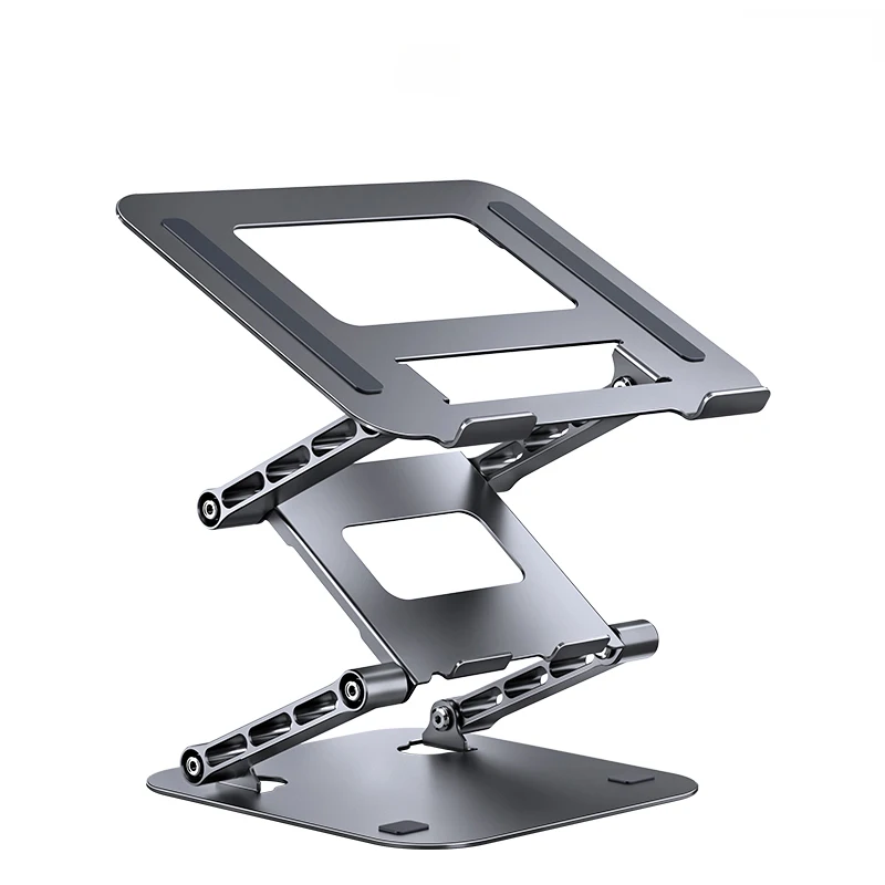 MC Adjustable three layers metal desktop portable aluminum alloy portable 3 in 1 notebook computer laptop stand laptop holder