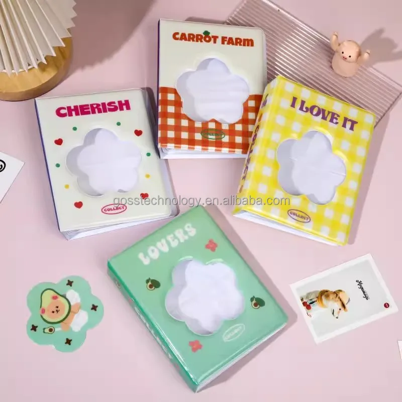 Goss Kpop Photocard Holder Custom PC Cardhollder PVC Glitter Holographic Card Sleeve for Idol Card/3 inch Photo for Kpop album