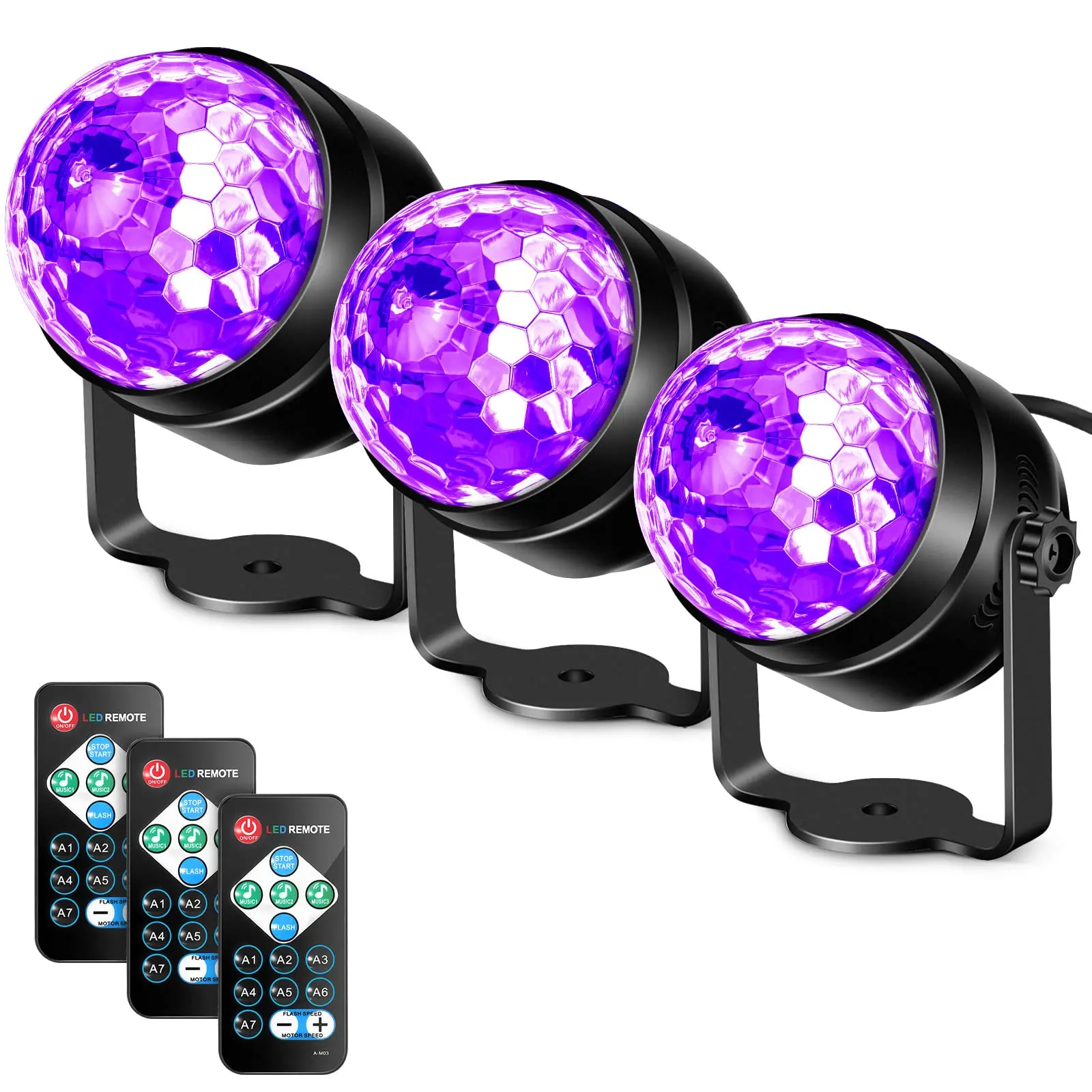 TSINYE LED UV Blacklight with Glow in The Dark Party Supplies by DMX and Remote Control for Stage Lighting Stage Light for UV