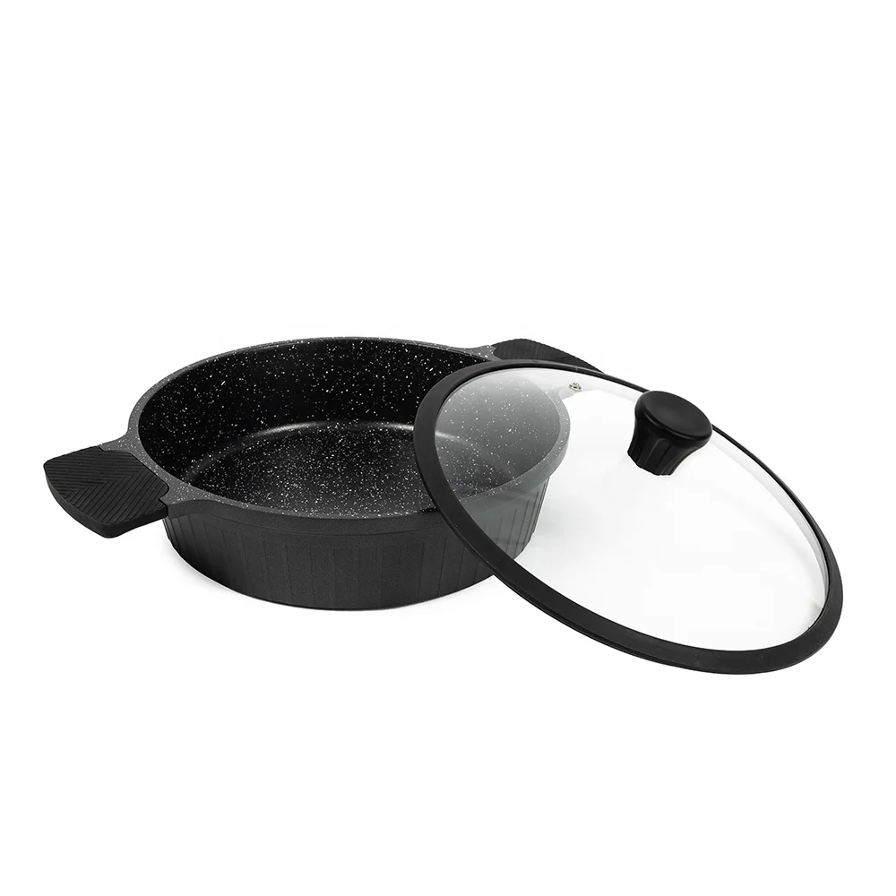 Hot Selling Prestige Non-stick Marble Diecast Aluminum Hot Pot Sets Cookware Sets Cooking Pot Set