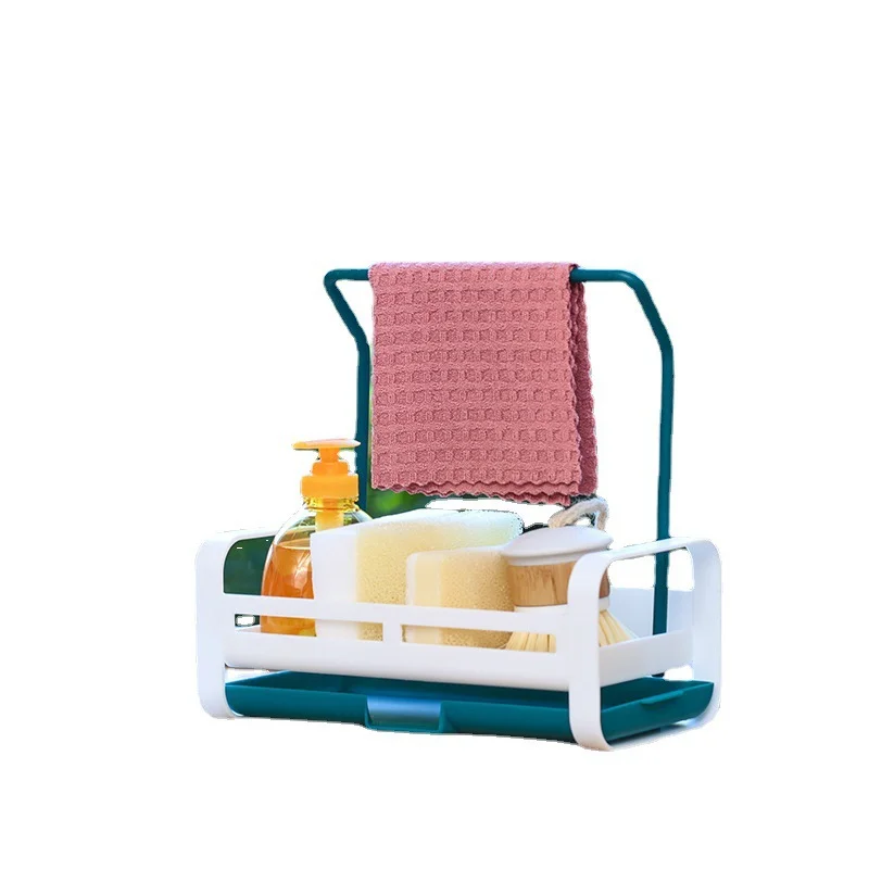 Manufacturer Home accessories Expandable Storage Drain Basket Foldable Sink Tray Holder Kitchen Flatware Sponge Soap Holder