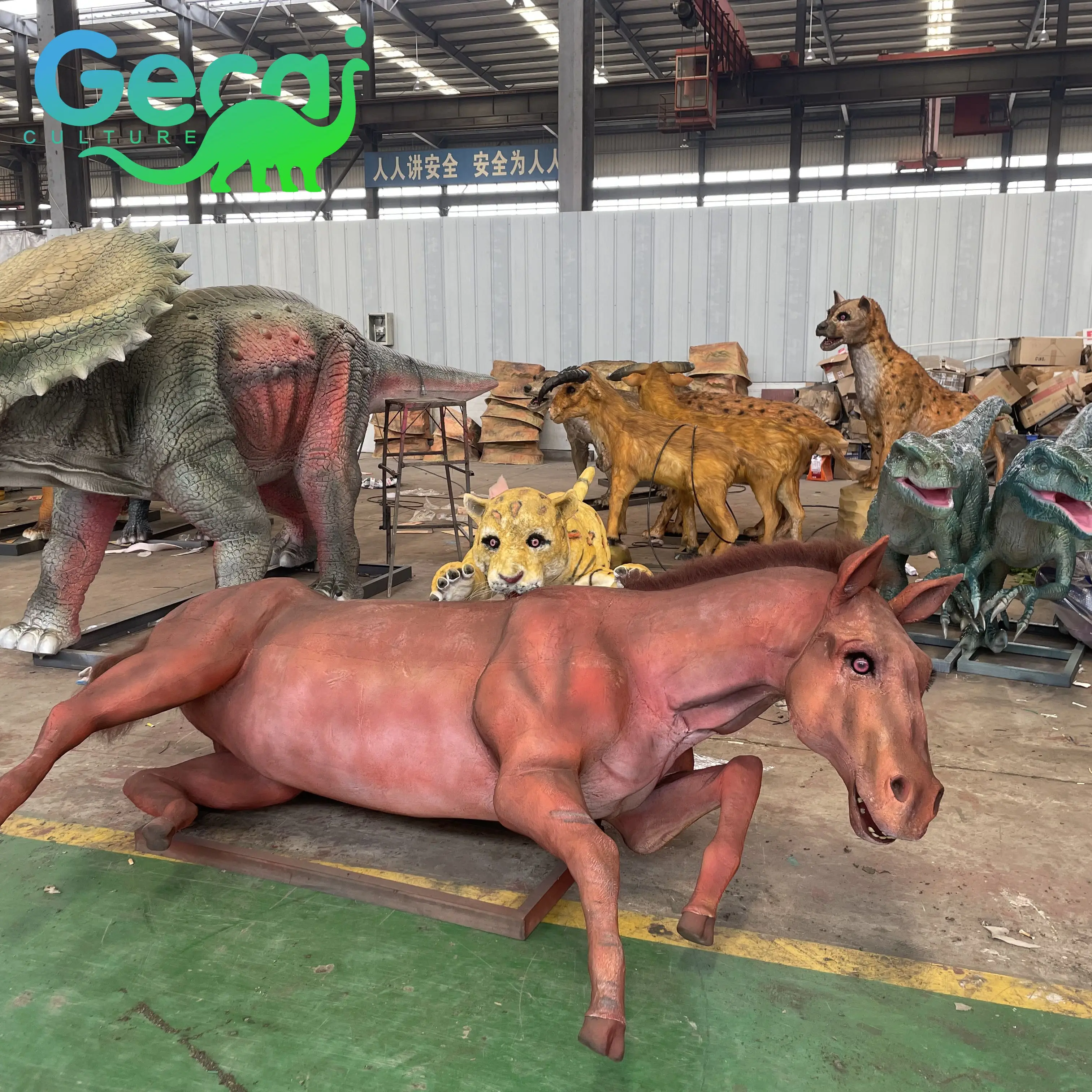 1:1 Simulation Horse Model Animal Specimen Horse Fur Animal Leather Specimen Horse Ornament