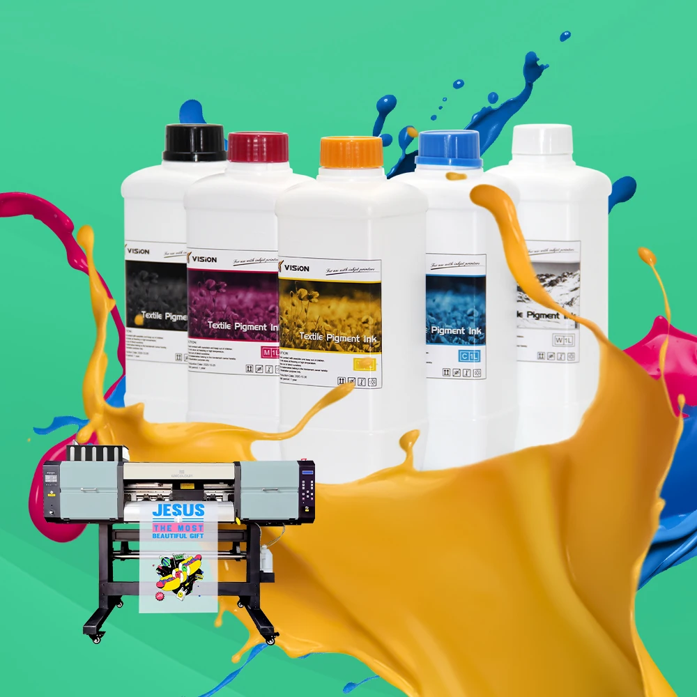 Yesion 100ML 1000ML Premium DTF Ink White Transfer Pigment Ink for DTF Film Printer i3200 4720 5113 DX5 DX7 L1800