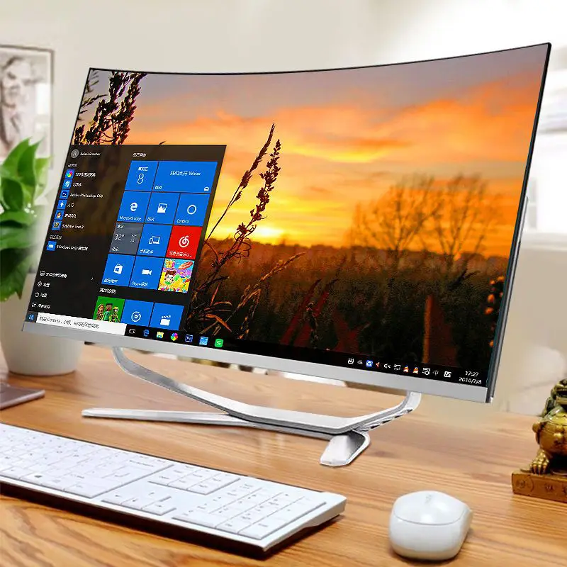 Распродажа недорогой моноблок экран IPS промышленная панель процессор i7 все в одном компьютере