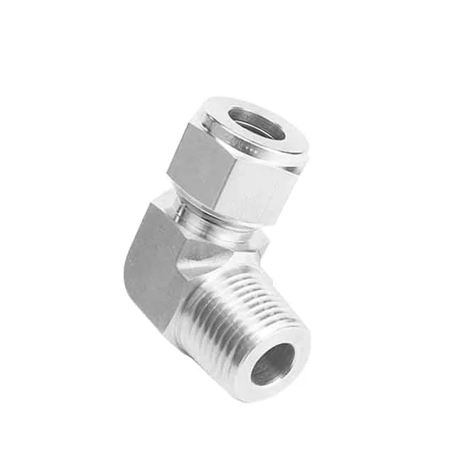 Swagelok Type 1/4' NPT X 1/4' Tube OD SUS 90 Degree Compression Male Elbow Connector Fittings