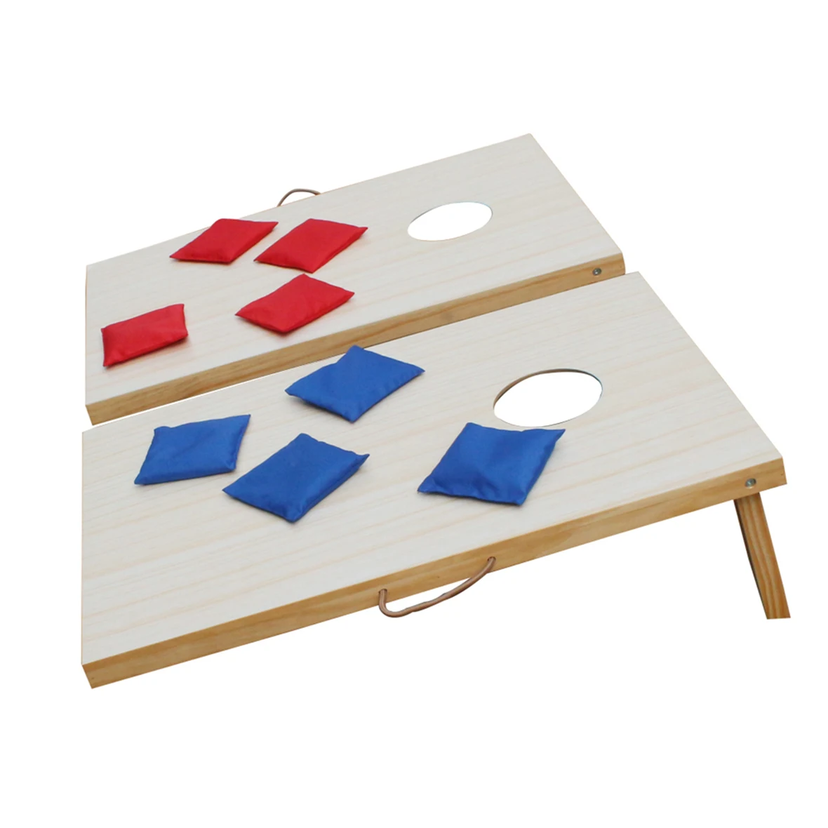4x2 and 3x2 Regulation Size Cornhole Set with Carrying Bags Includes 8 Bean Bags Toss Games for Outdoor Entertainment