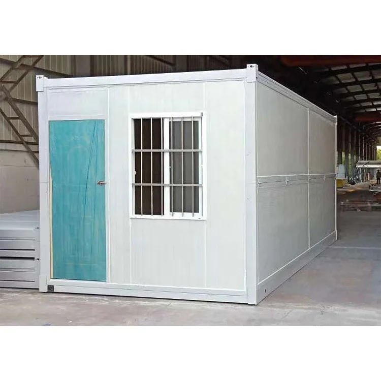 Low cost collapsible prefab foldable luxury container house 20ft folding container home