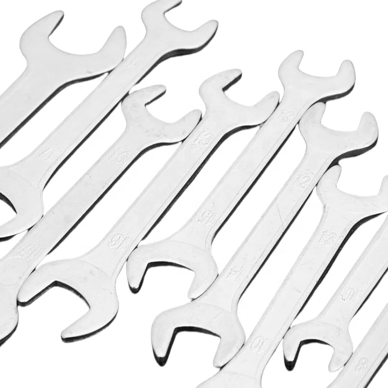Manufacturers directly supply a complete specification of double-ended manual fixed wrench dual use stamping closed wrench