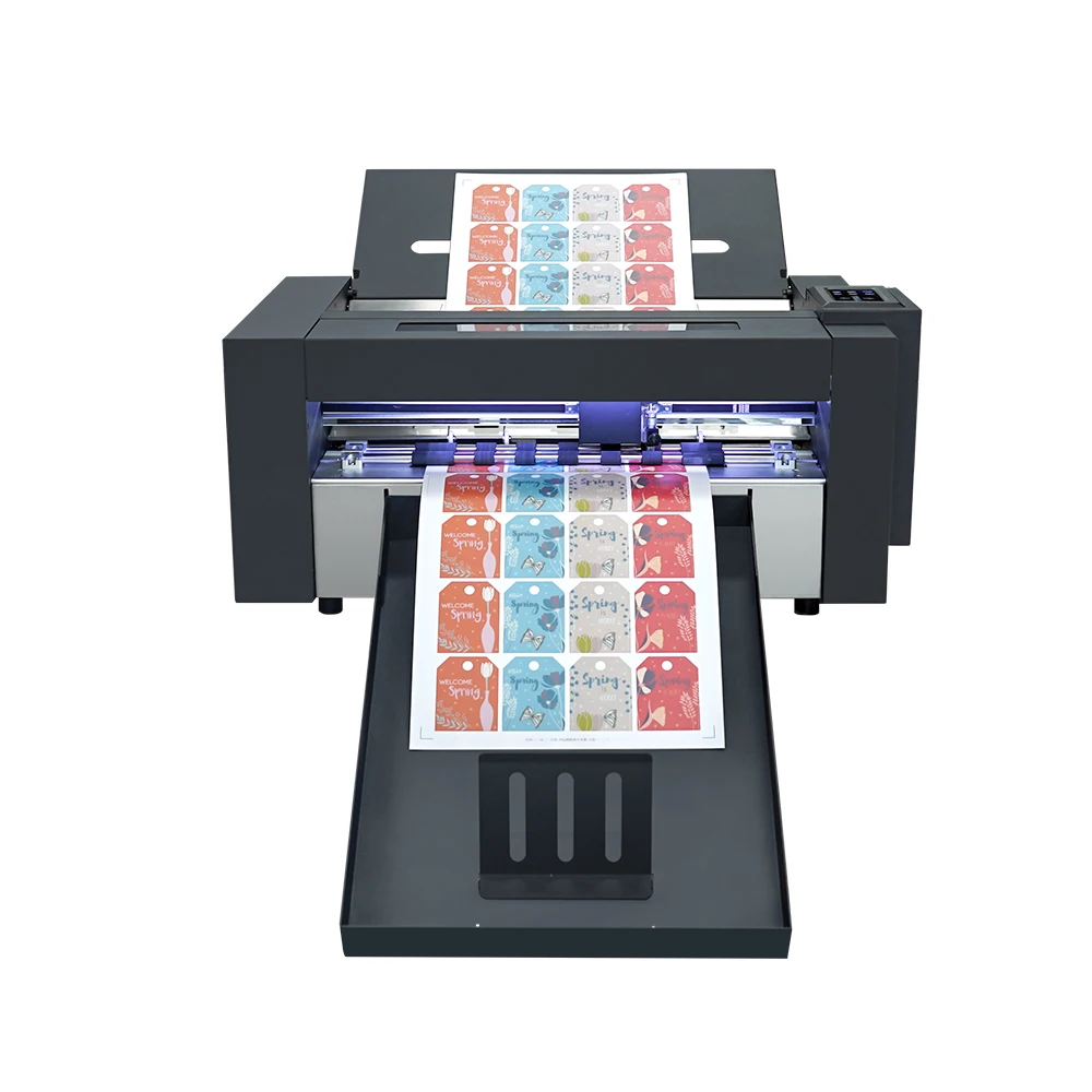 2024  Latest Automatic Feeding High Precision Cutting Machine CCD Camera Auto Contour Label Cutter