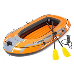 Best seller- Single inflatable kayak with paddles, family and friends outdoor boating use