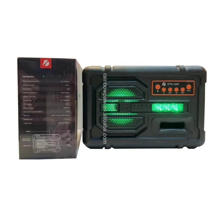 KTS Speaker KTS-1291 wireless outdoor speakers audio speaker wireless, 4 Inch, Good sound