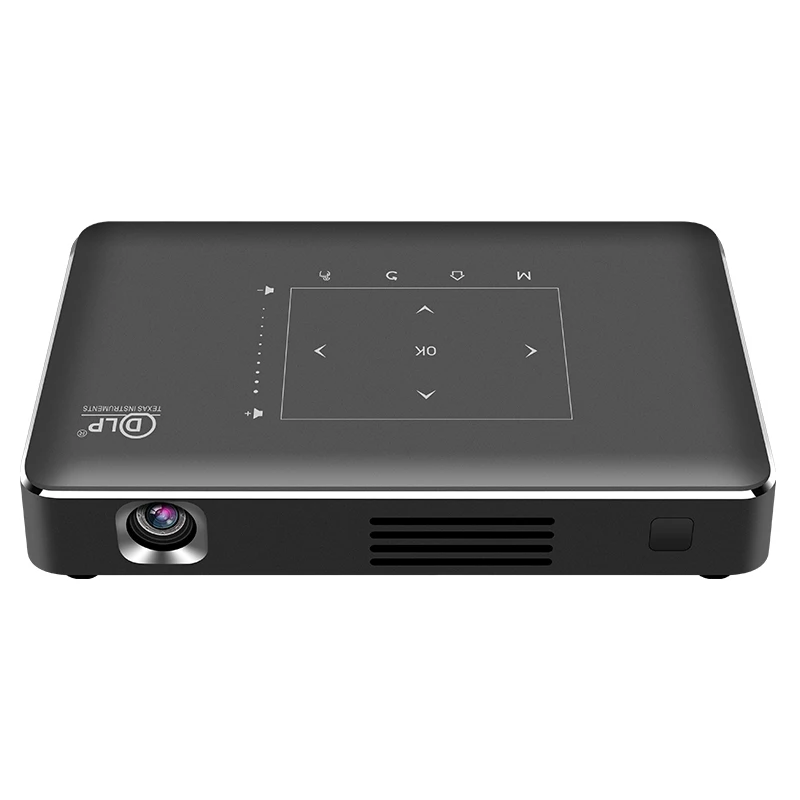 Factory price 2G+16G android 9 movie player DLP 150 Lumen 854*480 1080P FUD 4k 3D pocket projector game player P10