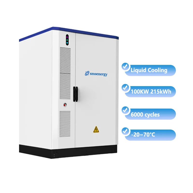 215KWh High-power Outdoor Energy Storage Power Hybrid Lithium Battery Solar Power System 100KW On Grid ESS
