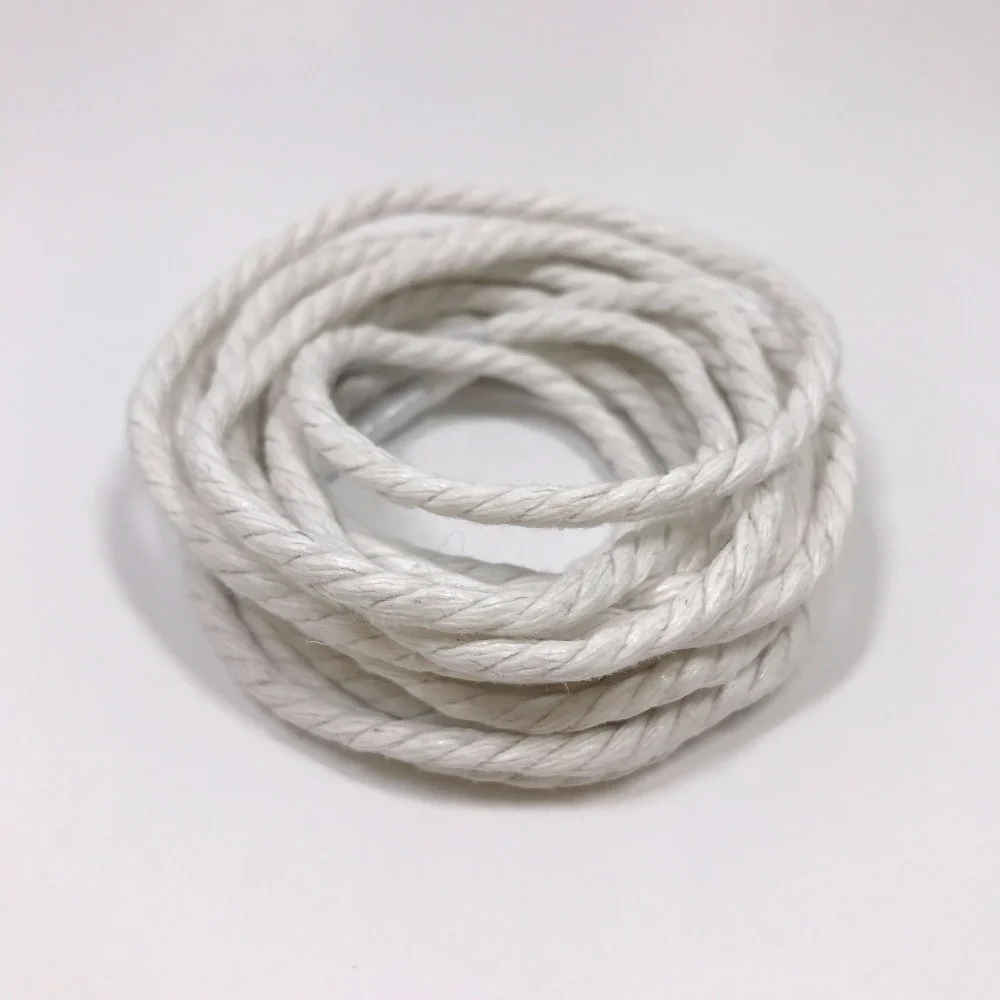 Factory Hot selling multi colored round waxed twist shoelaces for boots