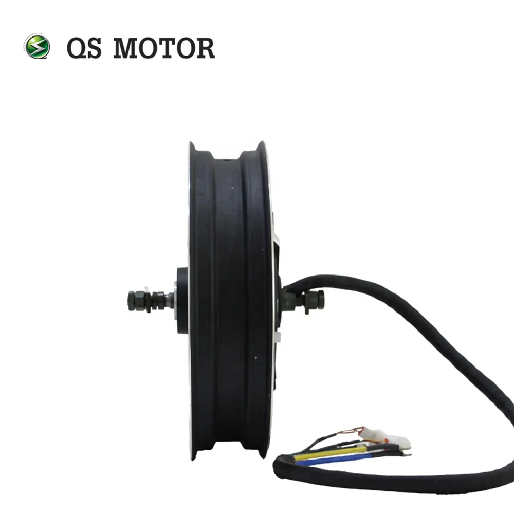 QSMOTOR 17X3.5inch 8000W V3 72V 120kph hub Motor with APT96600 controller power train kits for electric motorcycle