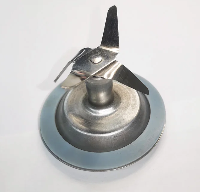 Stainless steel blender blade with rubber  drive wheel and gasket corrosion antioxidant