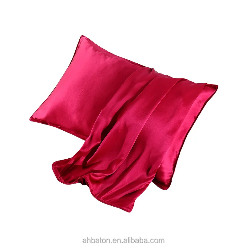 Jili Silk Solid Colour Luxury Styles Standard Size 19mm 100% Mulberry Silk Pillowcase For Home