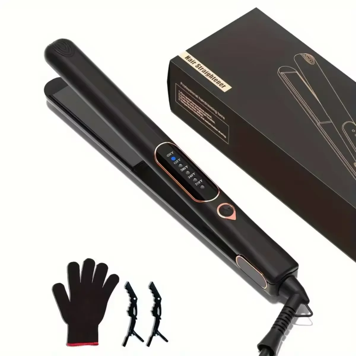 LCD Display 450F High Temperature Ceramic Flat Irons Portable Straight Hair Comb Professional Salon Hair Straightener