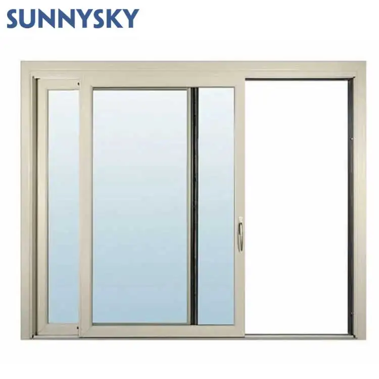 Sunnysky wholesale Hot Sale double glazed aluminium sliding windows with Lowe glass