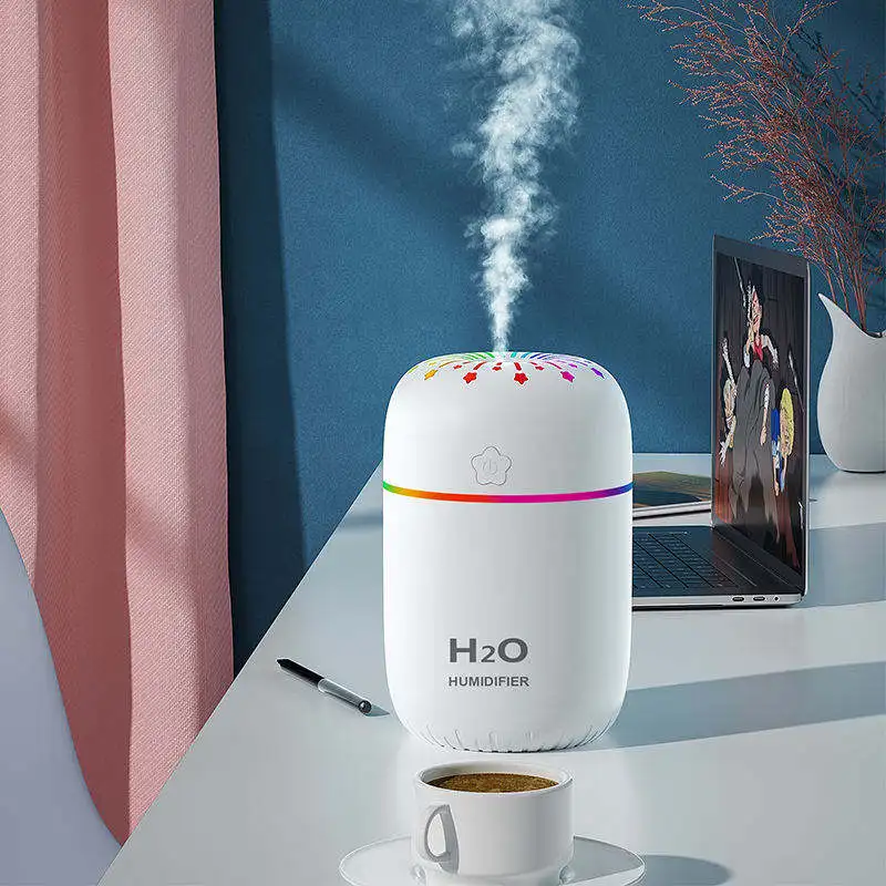 Mini Room Atomizer Car Humidifier Led Light Smart Ultrasonic Usb Home Air H2o Humidifier
