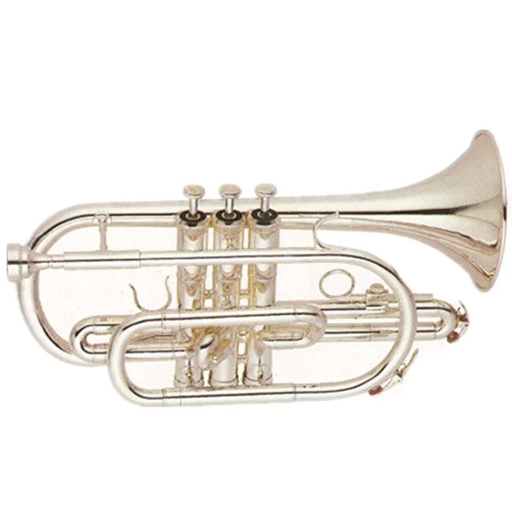 Посеребренные латунные корпусные Cupronickel клапаны Tone Bb Cornet