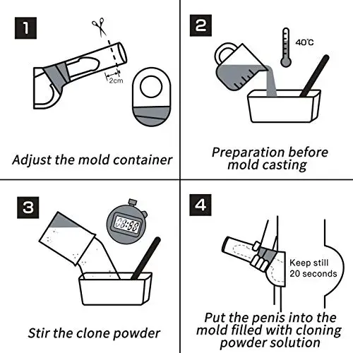 DIY Penis Casting Kit Liquid Silicone Clone Dildo Set With And Detailed Instructions For Home-Made Cloning Penis