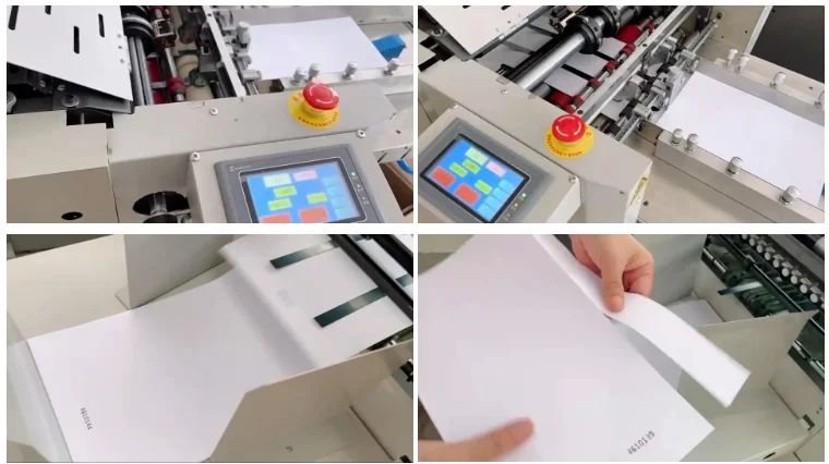 A3 A4 Paper Sheet Numbering Creasing Machine Paper Feeding Scoring Numbering and Perforating Machine Paper Perforating Machine