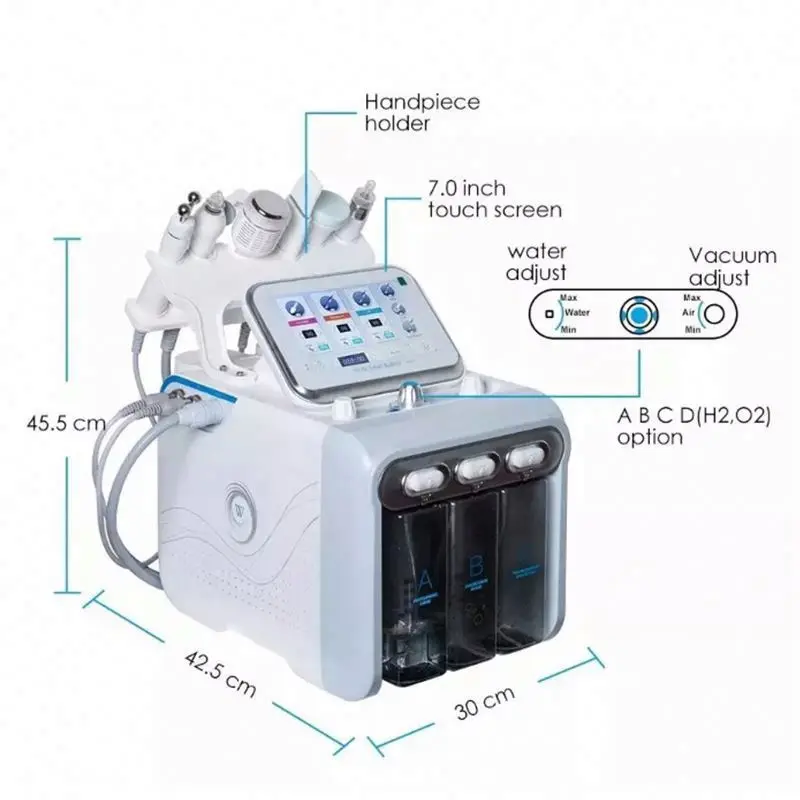 Hidrofacial Microdermabrasion Machine Profesional Portable Diamond Facial Machines Peel 6 In 1 Peeling Multi
