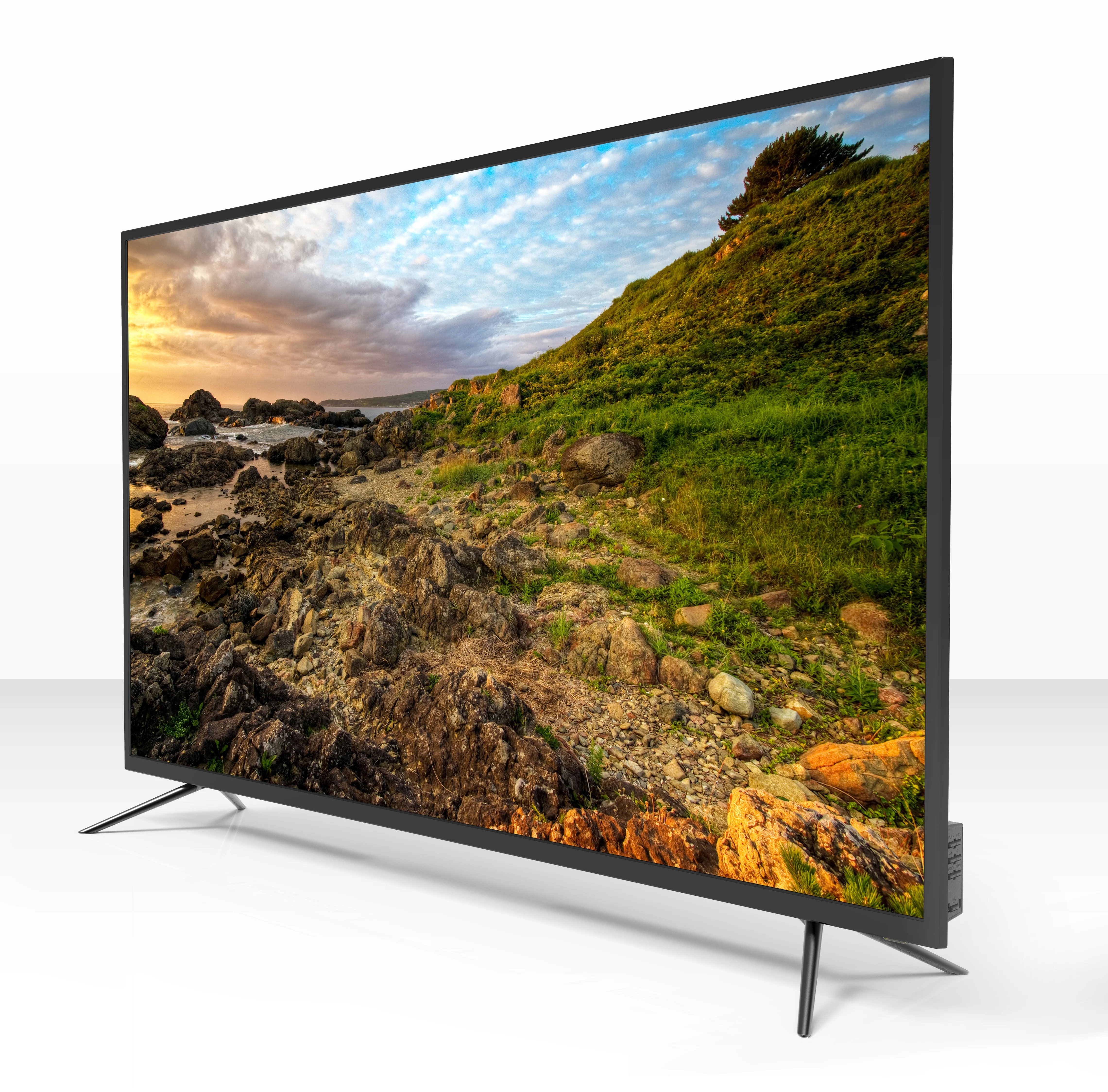 Лучшее качество A Класс панель 55 дюймов led-телевизор изогнутые smart tv Телевизор с плоским