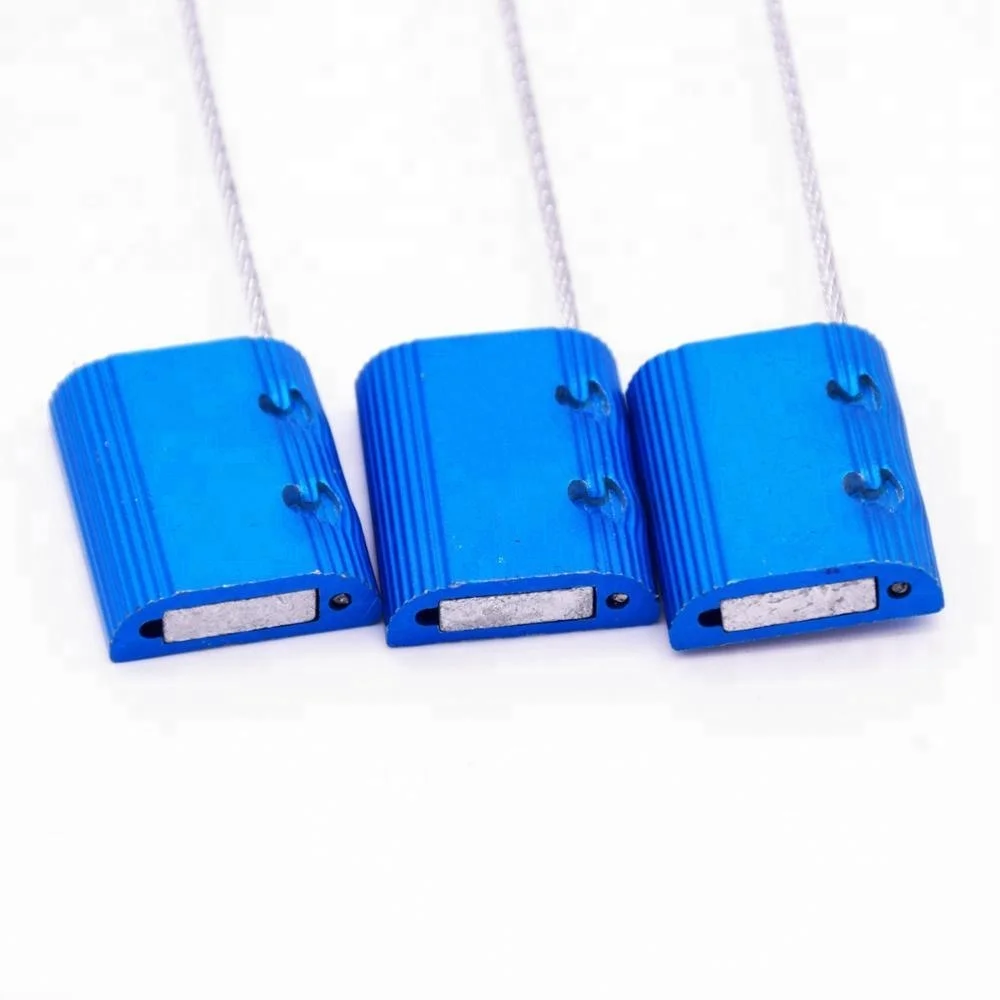Can customize high security aluminum skin steel wire seal aluminum container cable seal