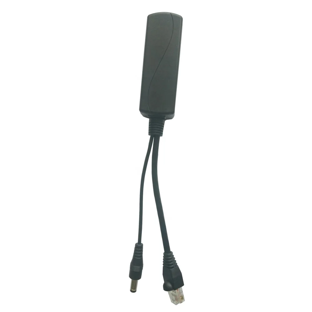 12VDC IEEE802.3af 10/100/1000Mbps POE Splitter for CCTV accessories