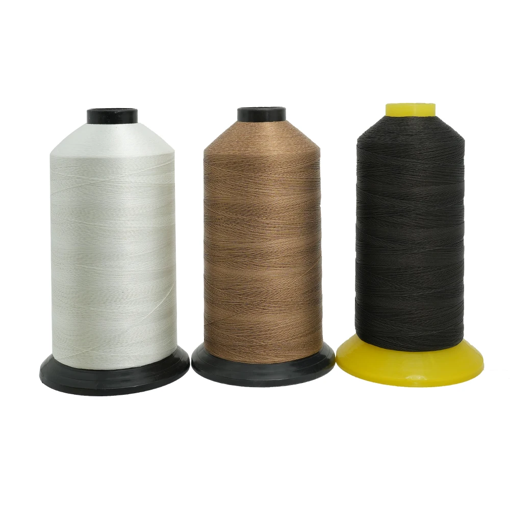 High temperature High silica PTFE coated glass fiber industrial bag sewing thread for heat preservation cover