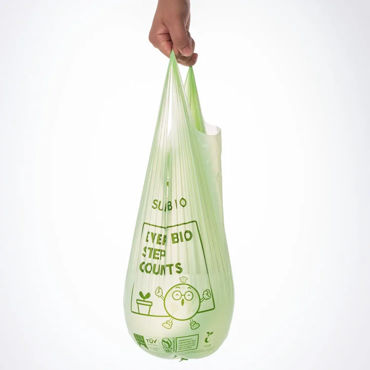 
BPI certified Eco-friendly 100% biodegradable trash bags compostable bathroom bags 