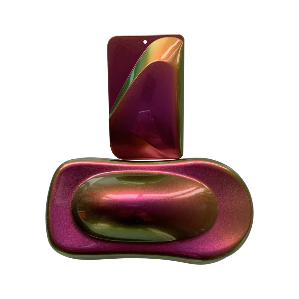 Purple TO GREEN optically variable pigments/supper chameleon/color shift for screen ink/automotive paint