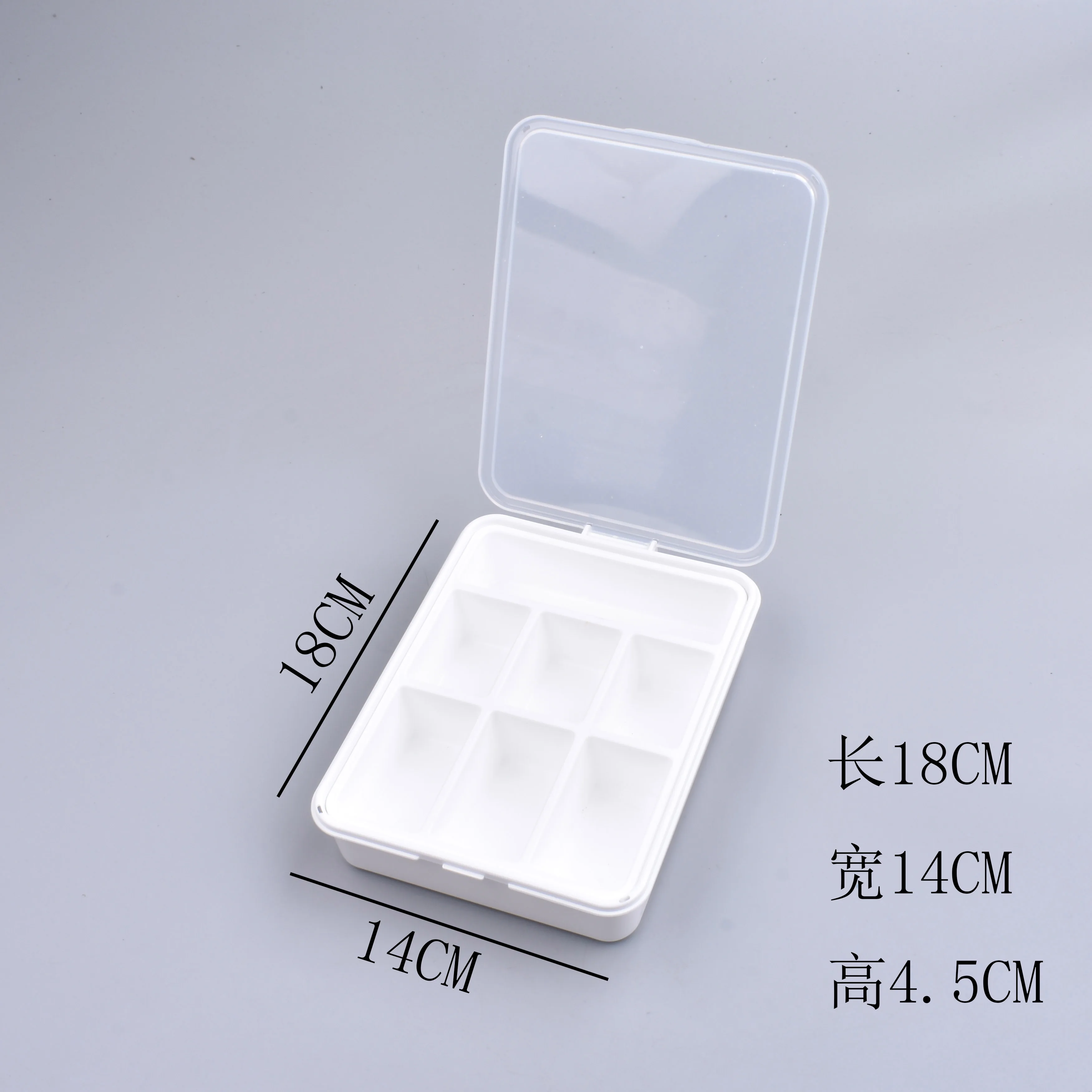 Shanfeng White 7 Compartment Storage Plastic Tool Box Hardware Organizers