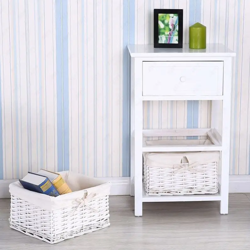 Cheap Chinese Wooden Bedroom Furniture Clothes Cabinet Home Storage Furniture,Wooden Cabinet With Weave Basket