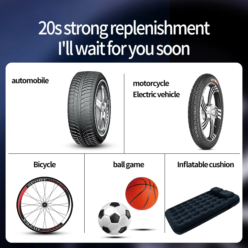  Amazon 2021 Portable Electric Digital Tire Inflator Air Pump in 12 V For Cars Bikes