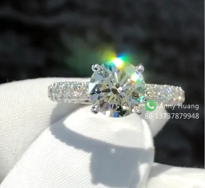 2021 Hot Sale Hip Hop Jewelry Customized MOB Initial Ring 925 Silver VVS Moissanite Diamond Ring Mens Rings