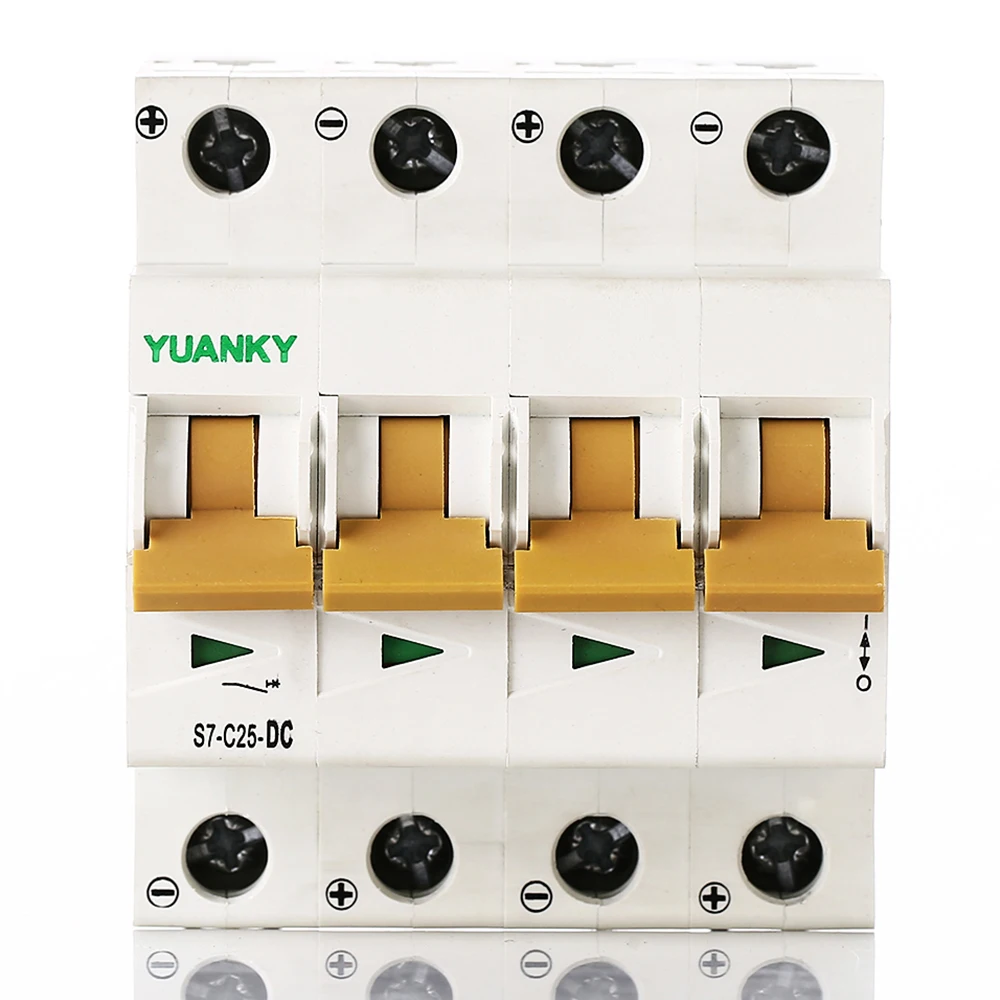 Солнечный dc mcb крышка Подгонянный 63a 6a 12v dc Мини автоматический выключатель mcb с lable