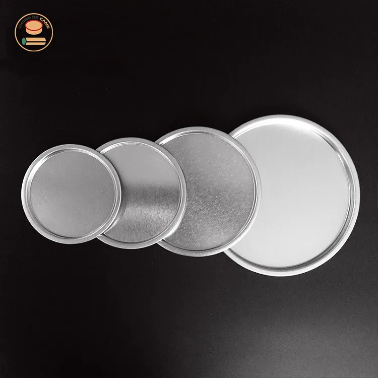 ID65mm 211# Gold Silver Iron Round Can Cover Bottom Caps Tin Lids Tinplate for Paper