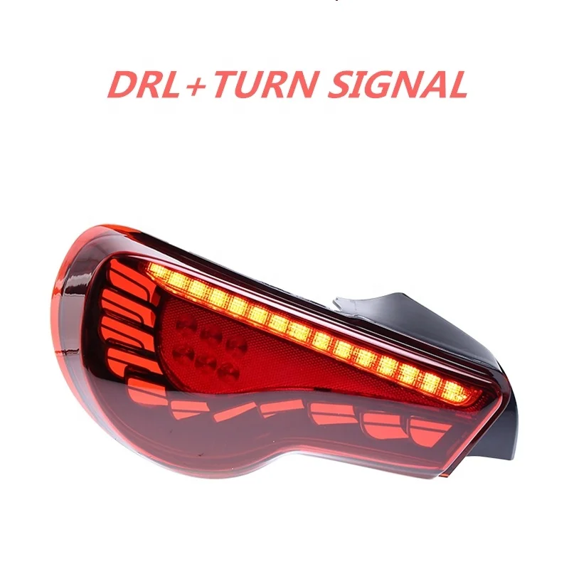 HCmotion Factory Start UP Animation DRL BRZ FT86 GT86 Scion FR-S Rear Lamps 2012-2021 LED Tail Lights For Toyota 86