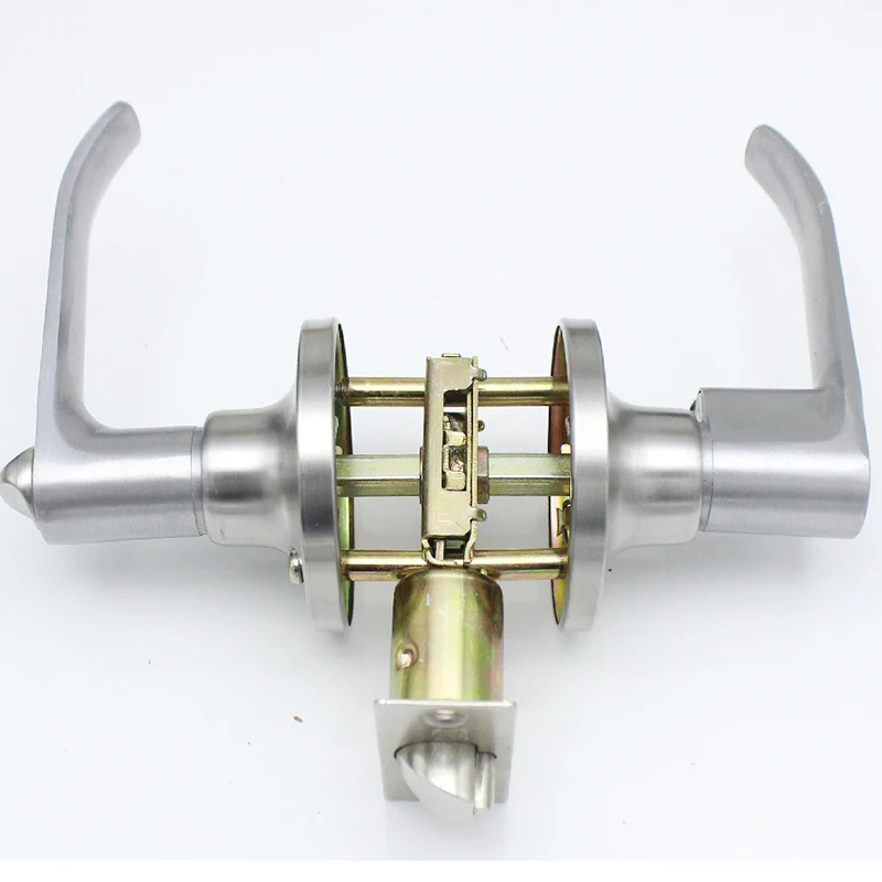 Factory heavy Duty Style wood door zinc aluminum alloy tubular three lever handle mortise locks