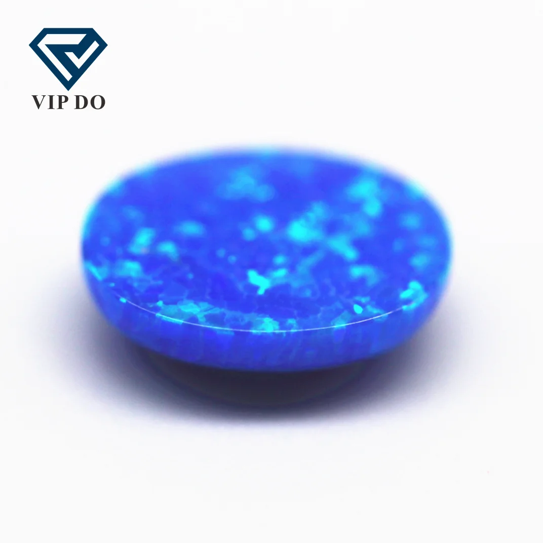 3*5-8*10mm multicolored synthetic opal oval cabochon opal OP#05 blue fire opal loose gemstones oval flat back cabochon cut gems
