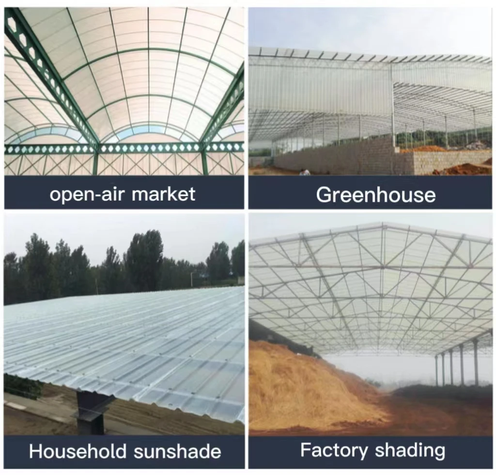 Factory roofing tile high transmission rate soft sunlight grp composite FRP corrugated sheet anti-corrosion