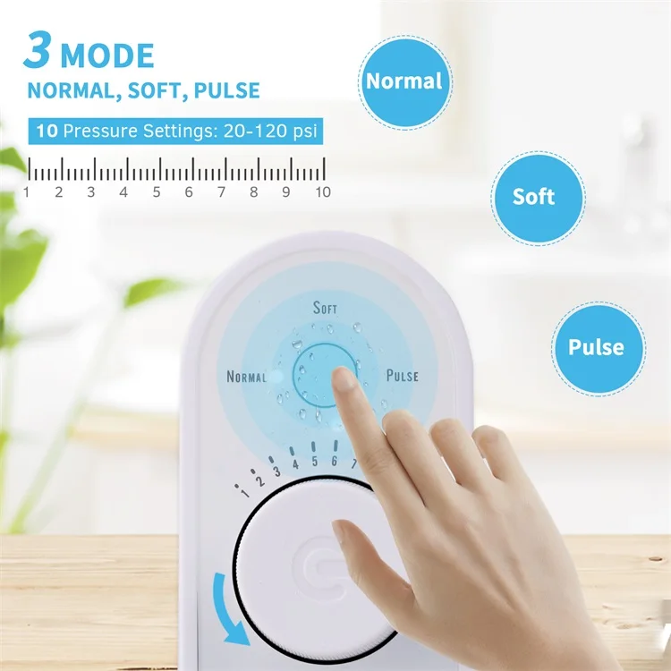 White Portable Disinfect Function Desk Topwater Flosser Oral Irrigator Electric With 7 Brush Heads