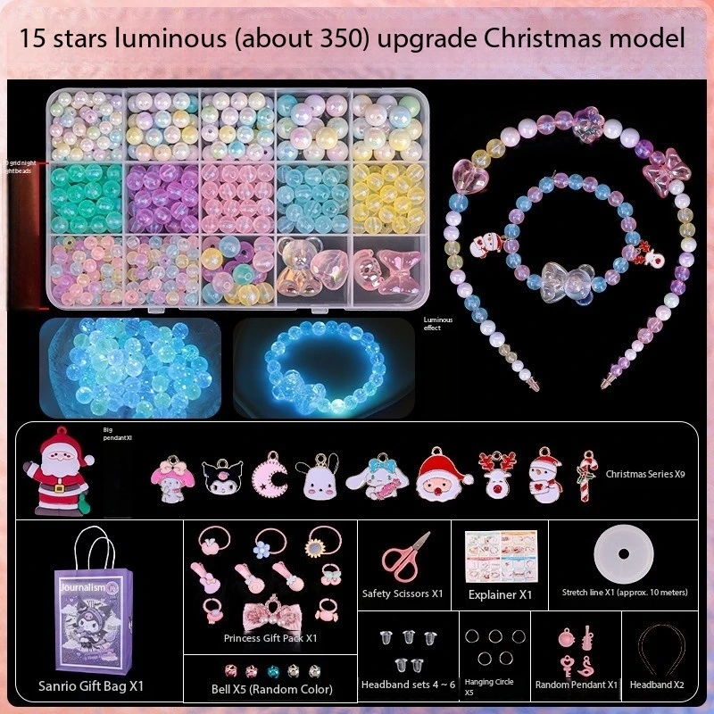 Oem&odm Bead Kids Set For Jewelry Making Craft Beads Kits For Little Girls Diy Necklaces Bracelet Children Games Gift For Kid