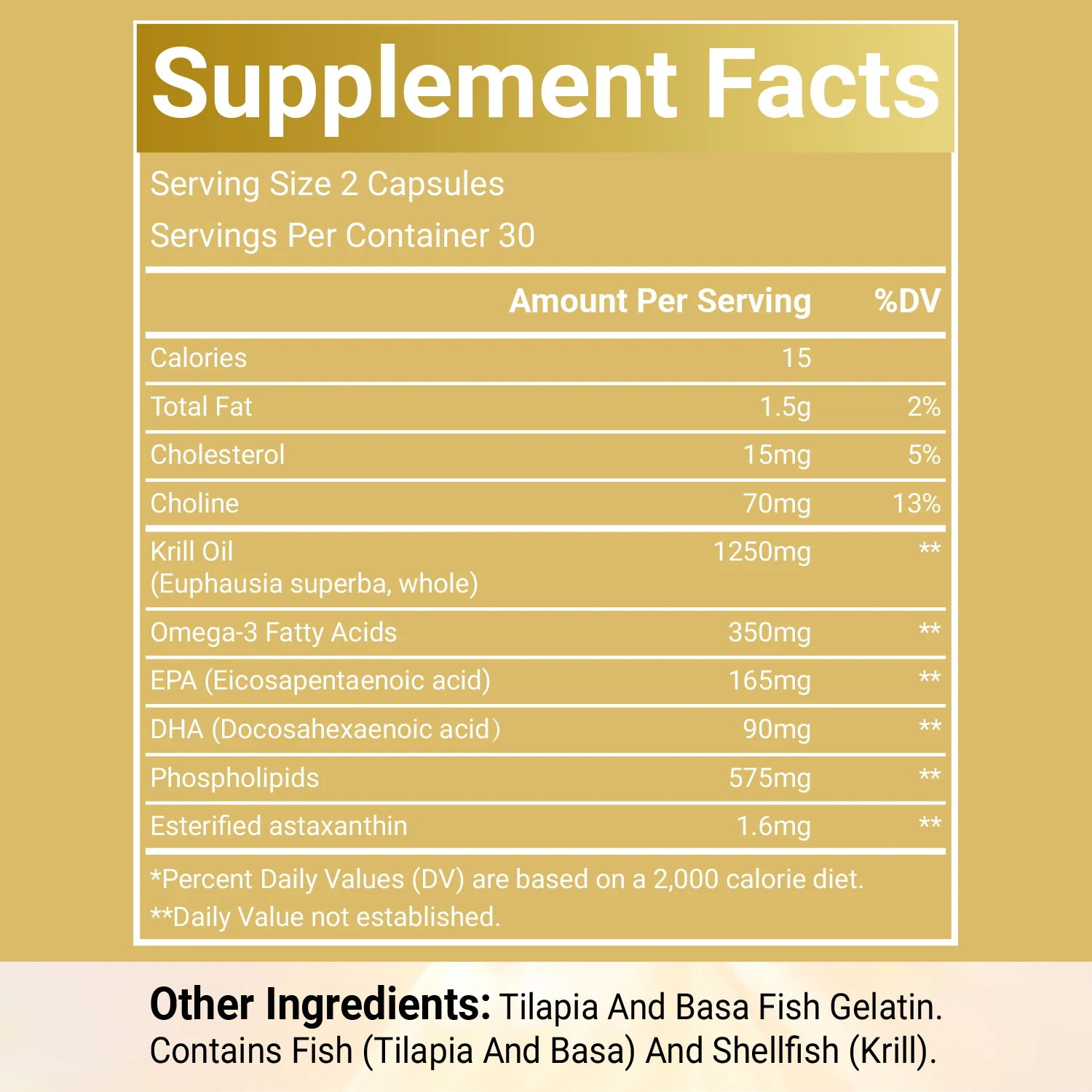 OEM/ODM Krill Oil Omega 3 Fatty Acid Supplements 1250 mg, High EPA DHA & Astaxanthin Concentration for Brain, Joint Health